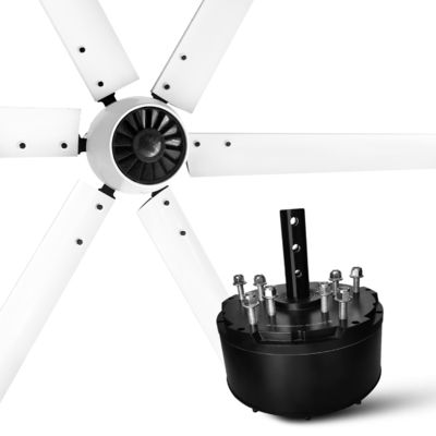Malaysia Technology 24FT/20FT Large Ceiling Fans with Big Airflow and 3-8M Fan Length