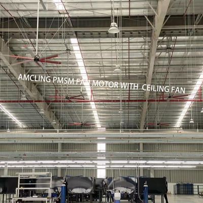 1500W 220v Industrial Ceiling HVLS Fan for Large Spaces 6.1m 7.3m 12ft 10ft Diameter