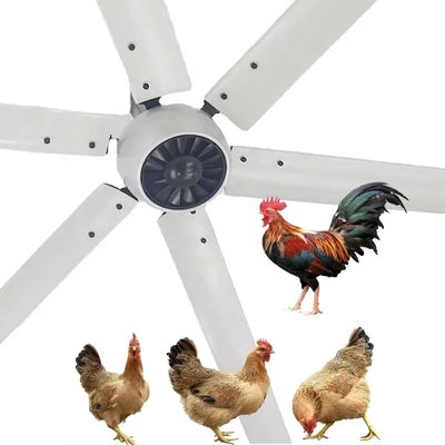 Quiet 1.5kW 24FT High Speed HVLS Big Industrial Electric Ceiling Fan with PMSM Motor
