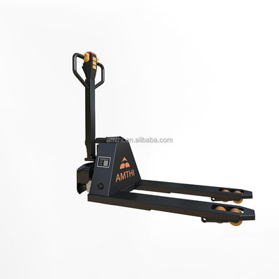 High Lift Truck 1 Ton Wheels Nylon PU Power Souce DC MOTOR AMTHI Scissor Lift Pallet Truck