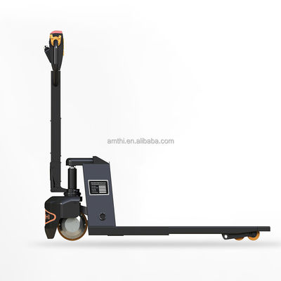 High Lift Truck 1 Ton Wheels Nylon PU Power Souce DC MOTOR AMTHI Scissor Lift Pallet Truck