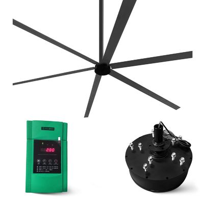 3-8M Length HVLS Industrial Ceiling Fan with Permanent Magnet Synchronous Motor 1.5kw