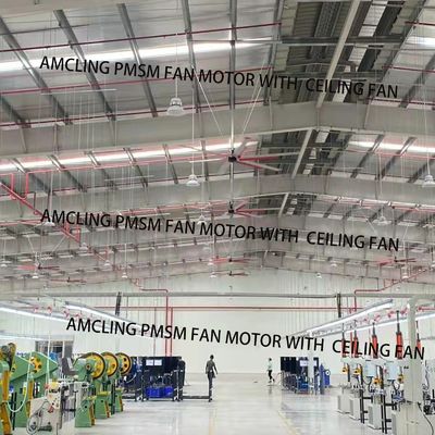 12ft 10ft 8ft Large HVLS Ceiling Fan with Waterproof Protection Feature and BLDC Motor