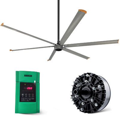 Powerful Industrial Ceiling Big HVLS Fans for Chicken Farm 24ft 220v 1500w 1300w AMTHI