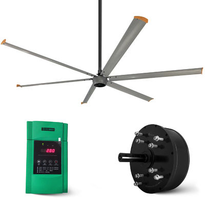 Low Noise 3 Phase Fan Motor for Dairy Farm 12ft 10ft 8ft High Volume Large Ceiling Fan