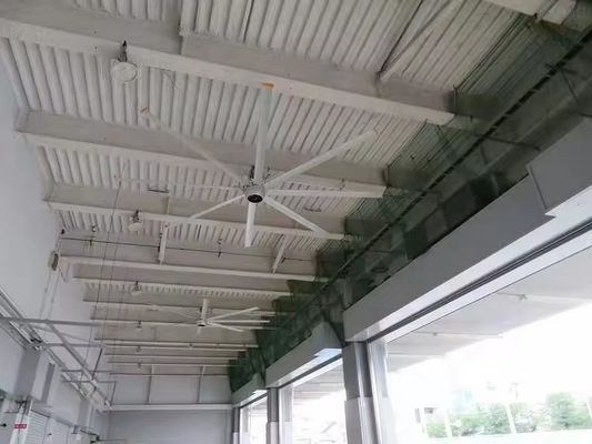 AMCLING 220V 380V Axial Flow Fan 1500W Permanent Magnet Synchronous HVLS Ceiling Fan