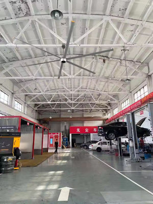 AMCLING 220V 380V Axial Flow Fan 1500W Permanent Magnet Synchronous HVLS Ceiling Fan