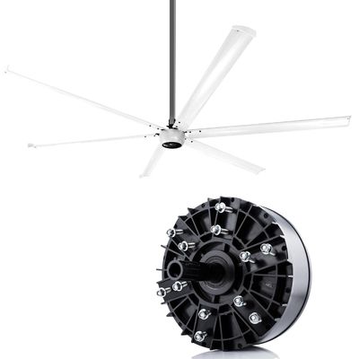 OEM Customized 500-1500W Black Motor for Industrial Cooling Fan in Building Material