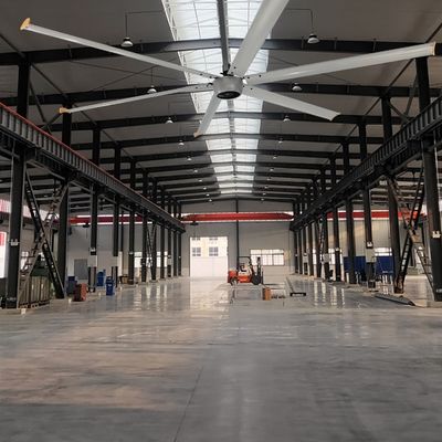 24ft 7.3m 5 Blades 1.5KW Big HVLS Ceiling Fan for Europe Farm Low Noise Level 40dB